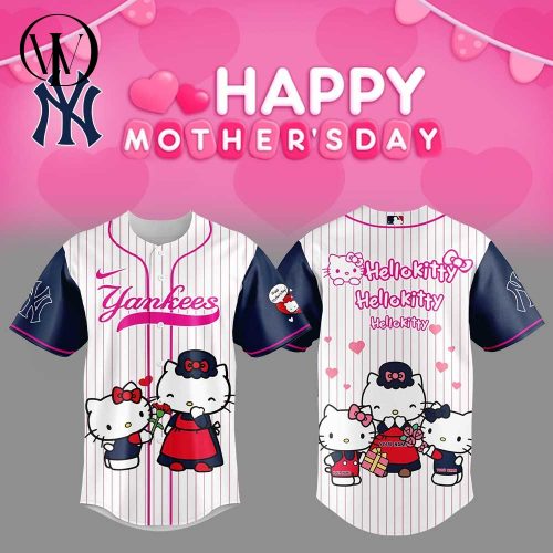 New York Yankees Hello Kitty Happy Mother’s Day 2025 Limited Baseball Jersey