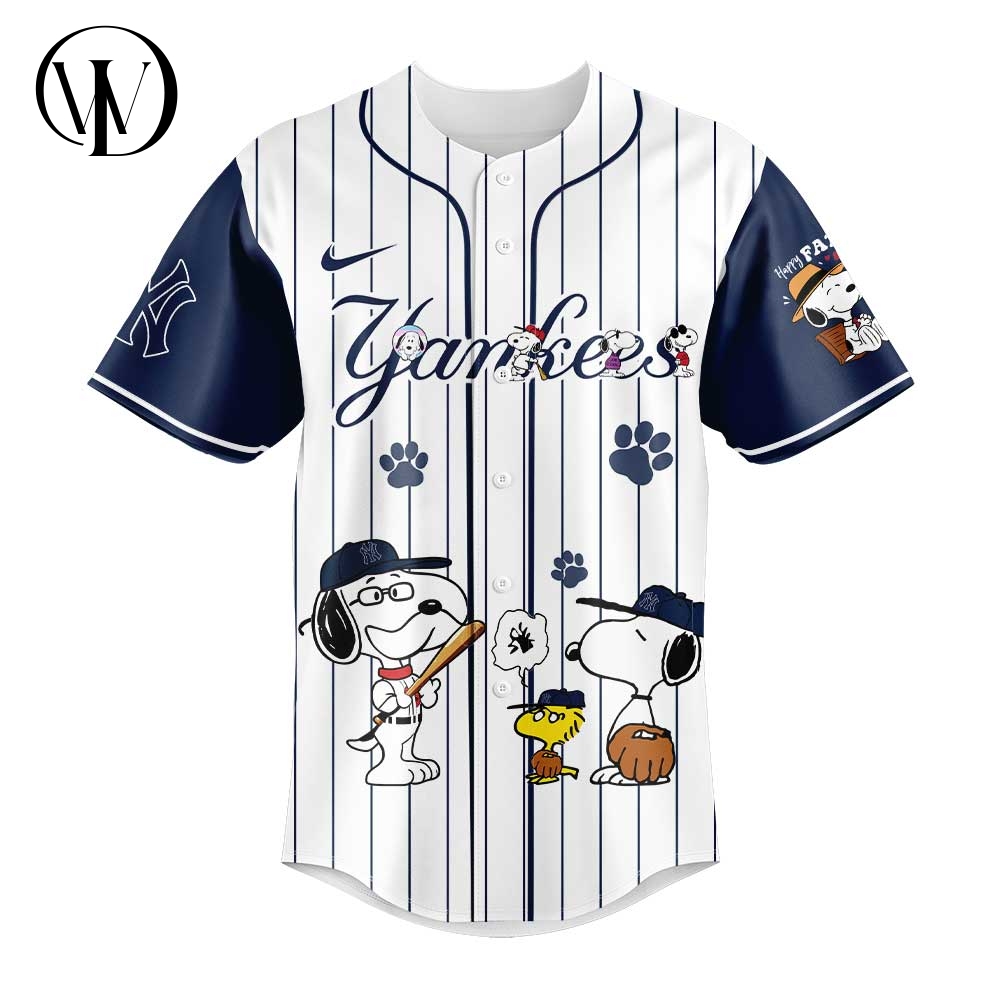 New York Yankees Snoopy Happy Father's Day 2025 Limited Baseball Jersey New York Yankees Snoopy Happy Father's Day 2025 Limited Baseball Jersey