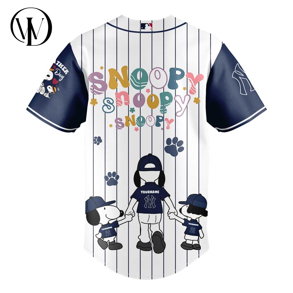 New York Yankees Snoopy Happy Father's Day 2025 Limited Baseball Jersey New York Yankees Snoopy Happy Father's Day 2025 Limited Baseball Jersey