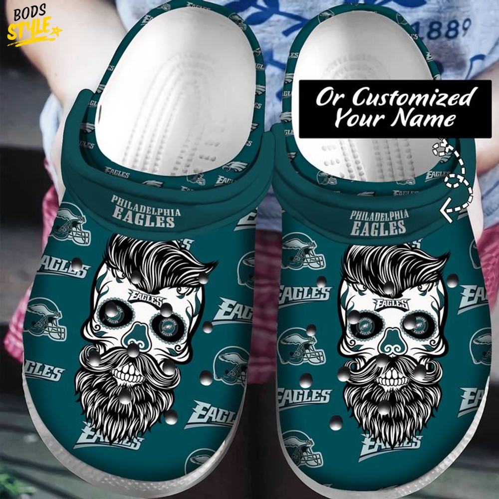 Nfl Philadelphia Eagles Custom Name Special Design Crocs Clogs Shoes Nfl Philadelphia Eagles Custom Name Special Design Crocs Clogs Shoes