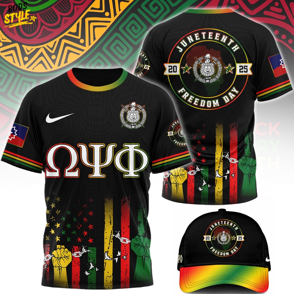 Omega Psi Phi Happy Juneteenth 2025 Freedom Day Shirt Omega Psi Phi Happy Juneteenth 2025 Freedom Day Shirt