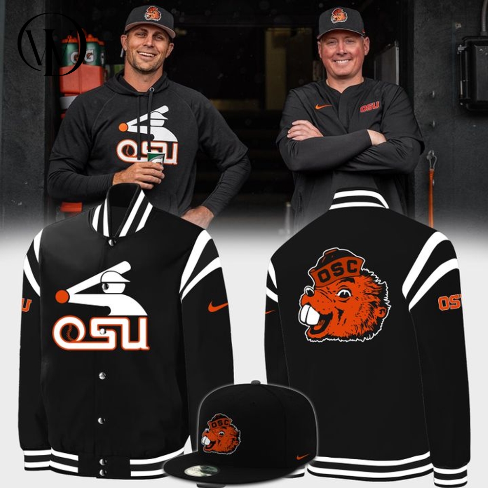 Oregon State Beavers Baseball Old Logo Special Bomber Jacket Oregon State Beavers Baseball Old Logo Special Bomber Jacket
