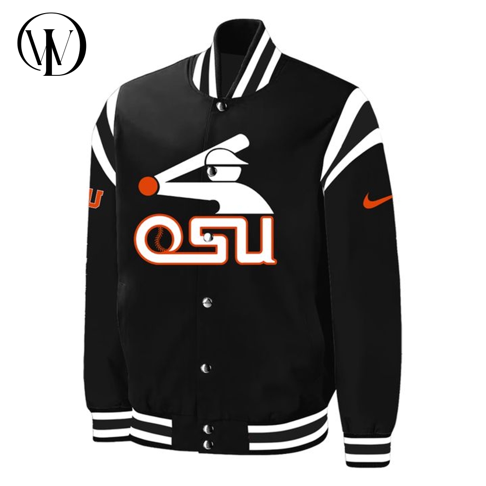 Oregon State Beavers Baseball Old Logo Special Bomber Jacket Oregon State Beavers Baseball Old Logo Special Bomber Jacket