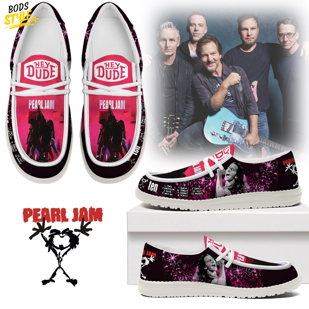 Pearl Jam Band Ten Album Limited Edition Loafer Shoes Pearl Jam Band Ten Album Limited Edition Loafer Shoes