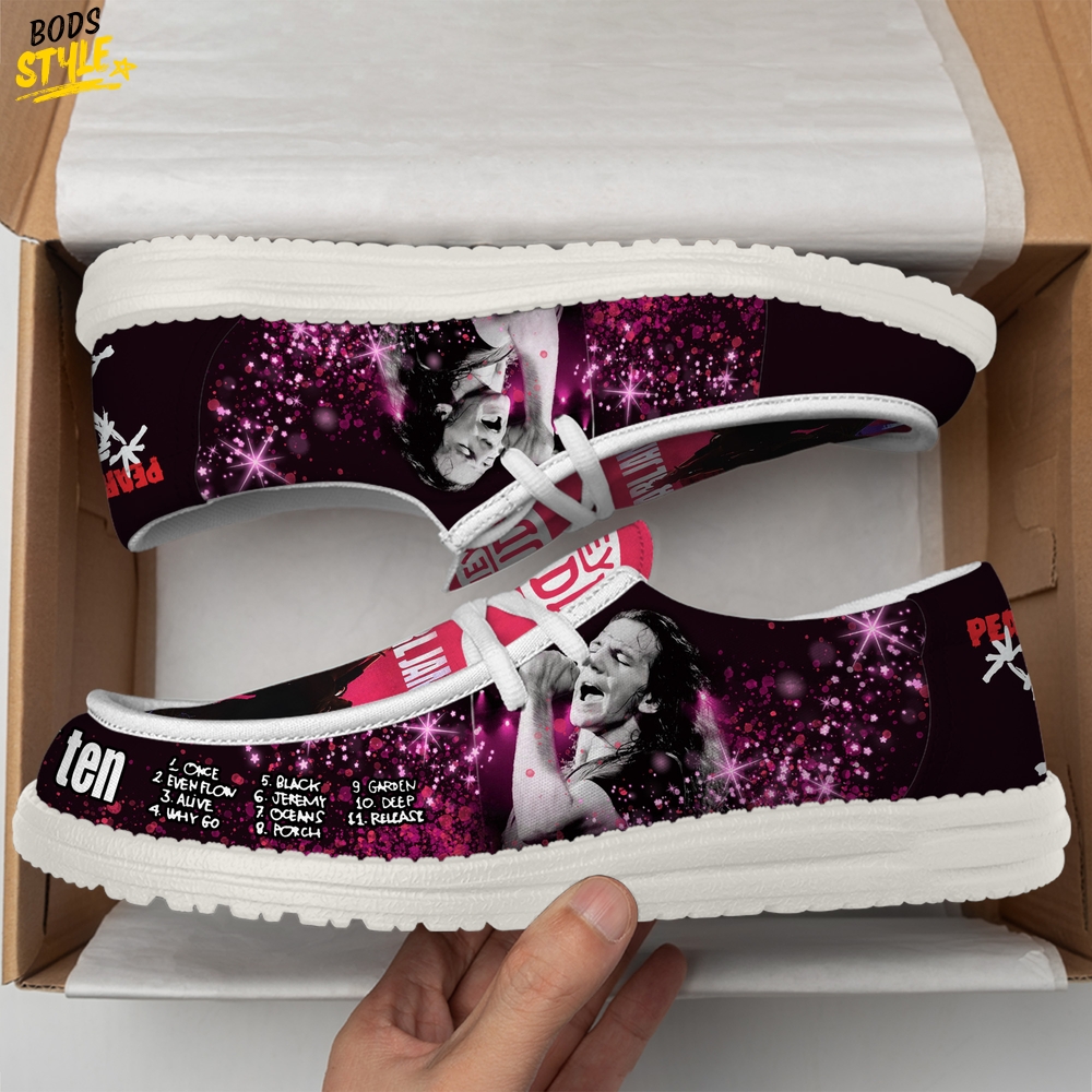 Pearl Jam Band Ten Album Limited Edition Loafer Shoes Pearl Jam Band Ten Album Limited Edition Loafer Shoes