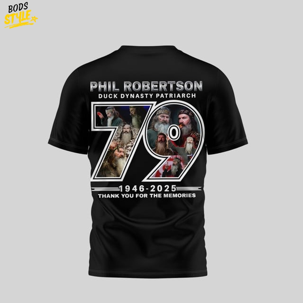 Phil Robertson Duck Dynasty Patriarch 2025 For The Memories Shirt Phil Robertson Duck Dynasty Patriarch 2025 For The Memories Shirt