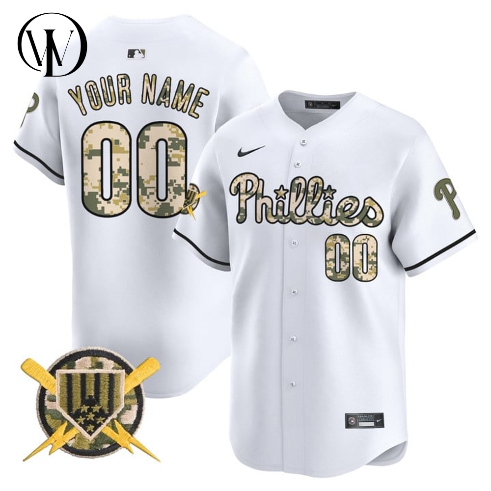 Philadelphia Phillies Armed Forces Day Personalized Baseball Jersey Philadelphia Phillies Armed Forces Day Personalized Baseball Jersey