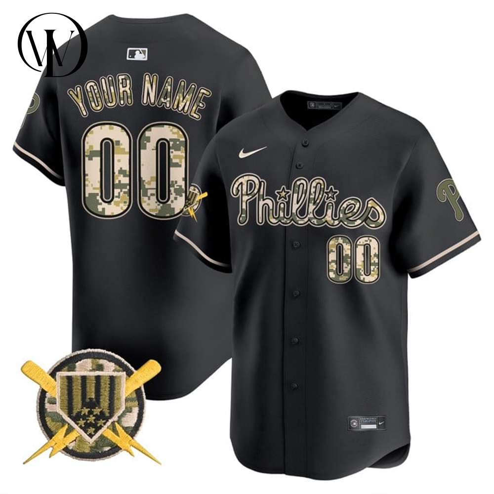 Philadelphia Phillies Armed Forces Day Personalized Baseball Jersey Philadelphia Phillies Armed Forces Day Personalized Baseball Jersey
