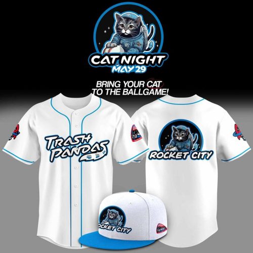 Rocket City Trash Pandas 2025 Cat Night Baseball Jersey