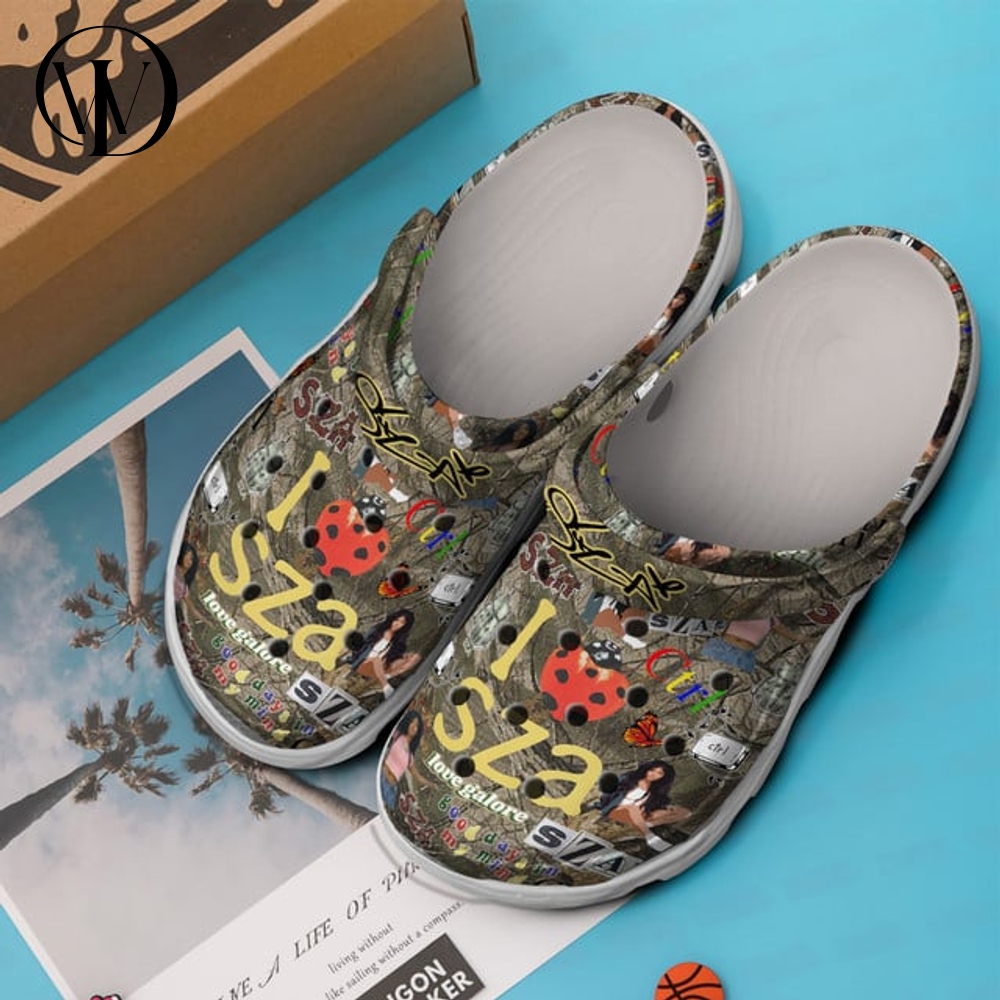 SZA Grand National Tour Camo Crocs Shoes SZA Grand National Tour Camo Crocs Shoes