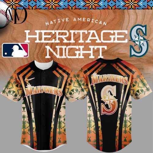 Seattle Mariners Native American Heritage Special Baseball Jersey