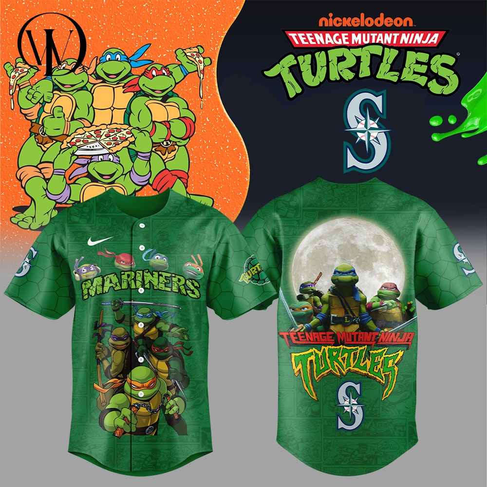 Seattle Mariners Teenage Mutant Ninja Turtles Baseball Jersey Seattle Mariners Teenage Mutant Ninja Turtles Baseball Jersey