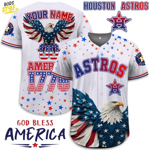 Special Edition Independence Day Celebration x Houston Astros-3D Baseball Jersey