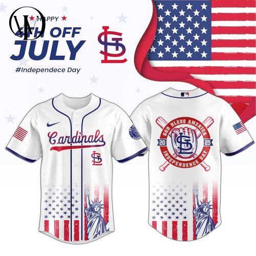 St Louis Cardinals MLB Happy Independence Day 2025 Jersey