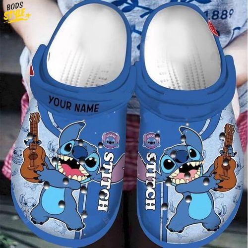 Stitch And Lilo Guitar Crocs Clogs Shoes