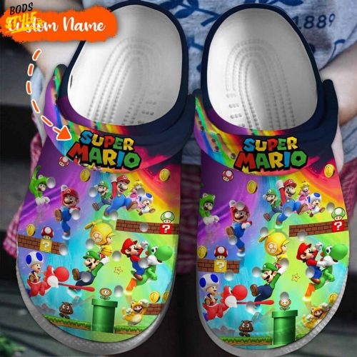 Super Mario Baseballs Crocs Clogs Shoes