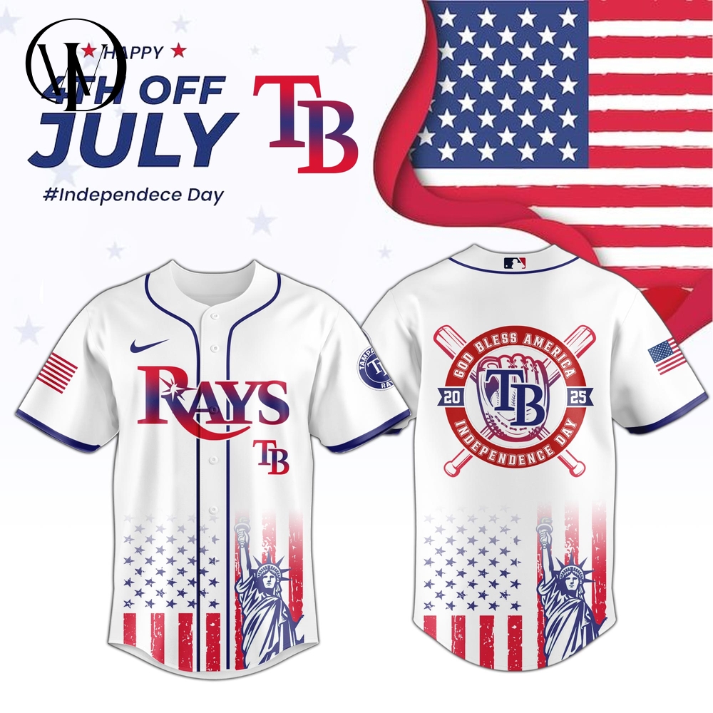 Tampa Bay Rays MLB Happy Independence Day 2025 Jersey Tampa Bay Rays MLB Happy Independence Day 2025 Jersey