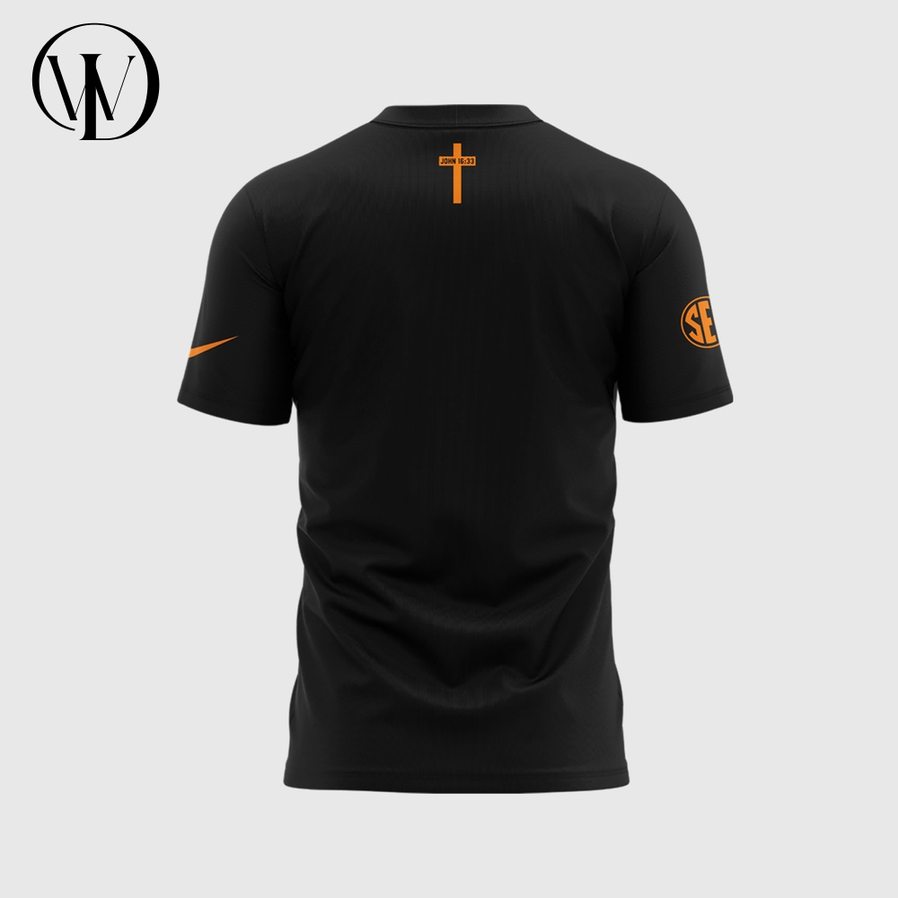 Tennessee Volunteers Baseball JESUS WON Special Black Tee Tennessee Volunteers Baseball JESUS WON Special Black Tee