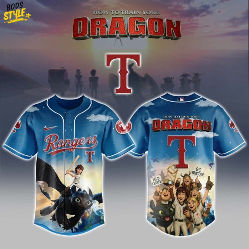 Texas Rangers x How To Train Your Dragon Limited Edition Baseball Jersey