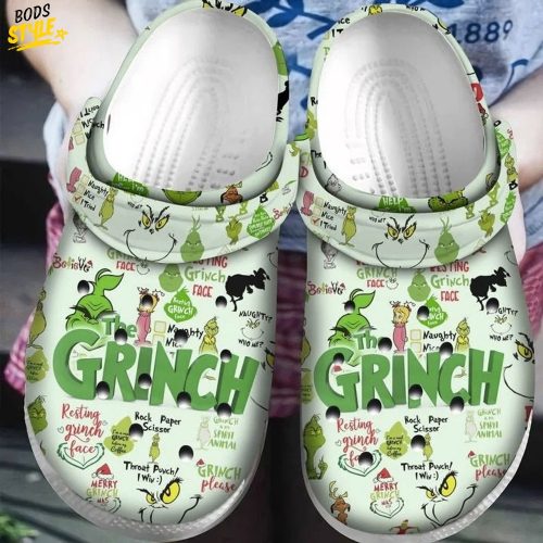 The Grinch Crocs Clogs Shoes