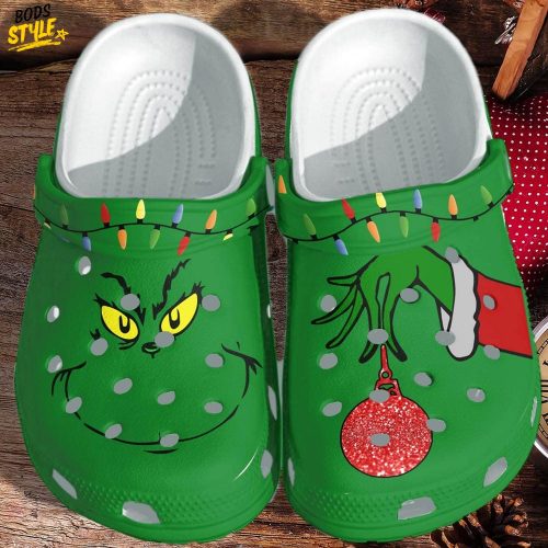 The Grinch Hand Merry Christmas Crocs Clogs Shoes