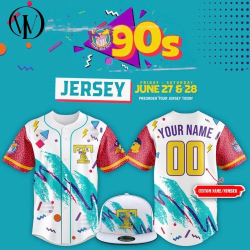 Toledo Mud Hen 90s Personalized Baseball Jersey