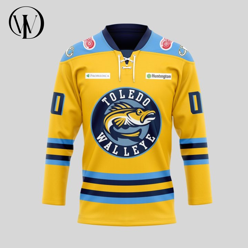 Toledo Walleye Kelly Cup 2025 Playoffs Personalized Yellow Hockey Jersey Toledo Walleye Kelly Cup 2025 Playoffs Personalized Yellow Hockey Jersey