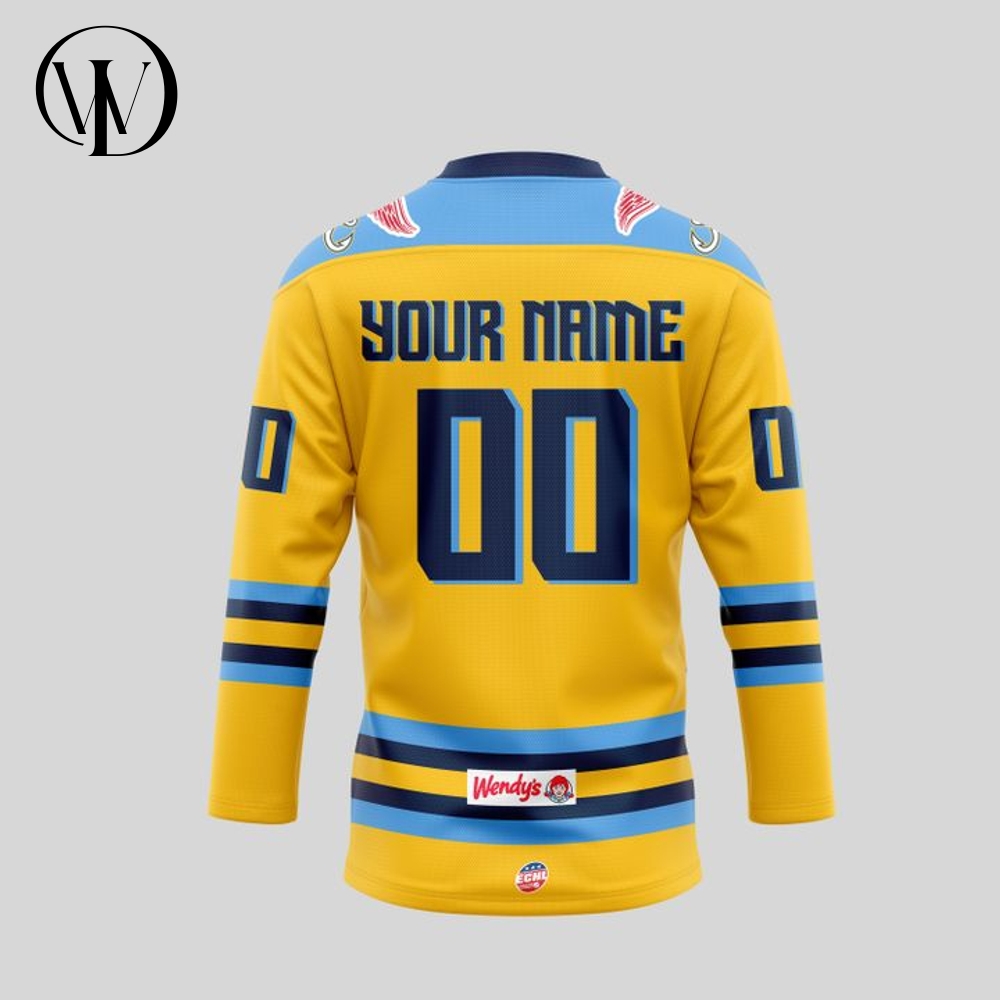 Toledo Walleye Kelly Cup 2025 Playoffs Personalized Yellow Hockey Jersey Toledo Walleye Kelly Cup 2025 Playoffs Personalized Yellow Hockey Jersey