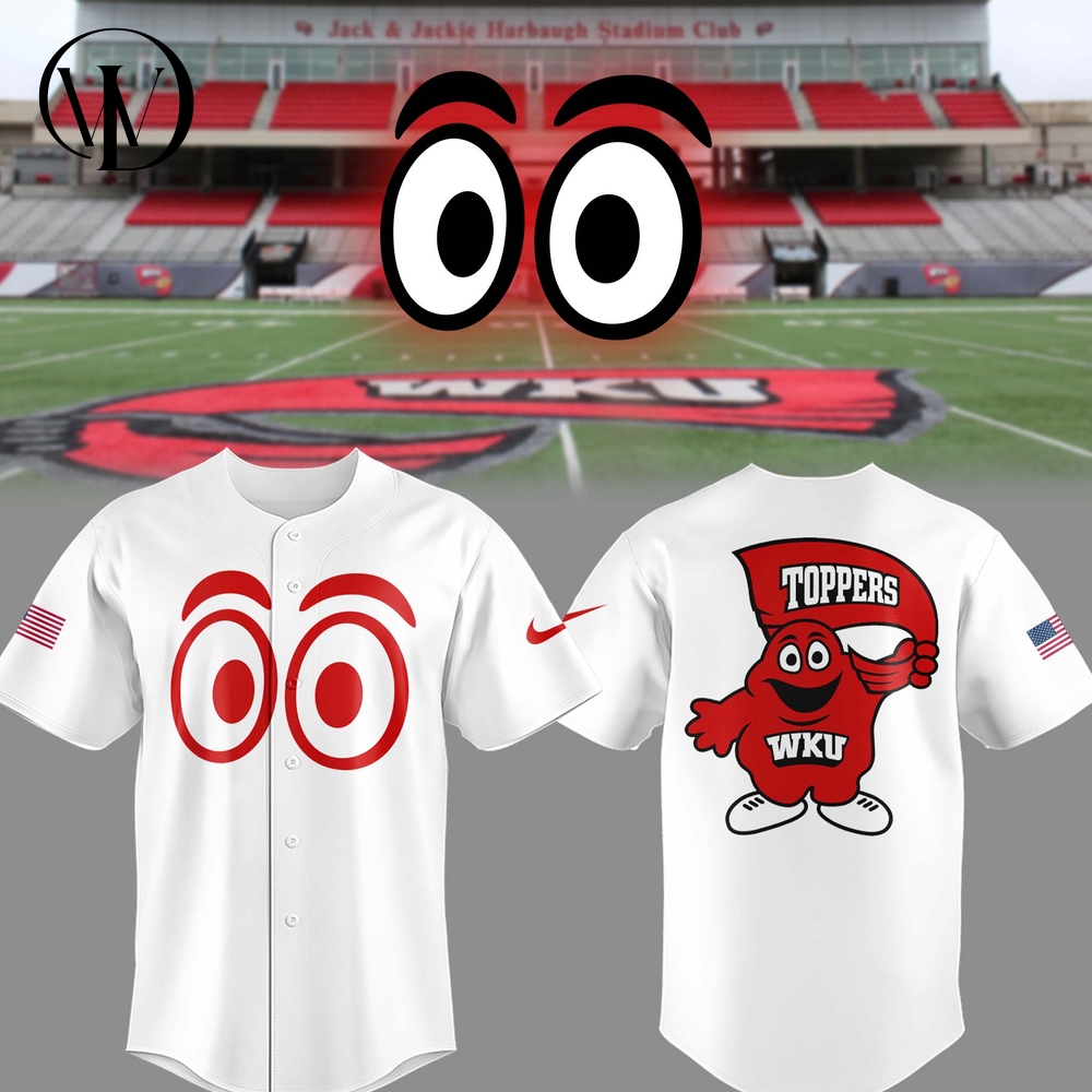WKU Hilltoppers Special Mascot Baseball Jersey WKU Hilltoppers Special Mascot Baseball Jersey