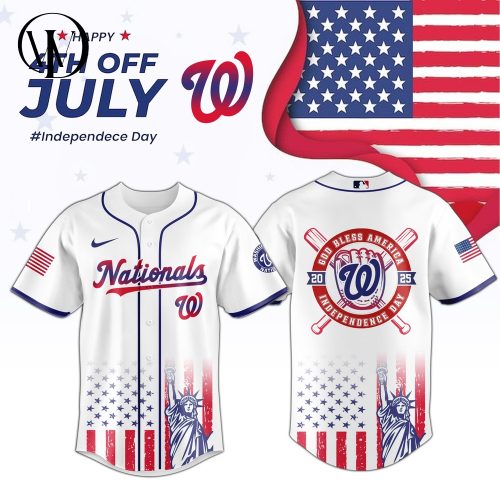 Washington Nationals MLB Happy Independence Day 2025 Jersey