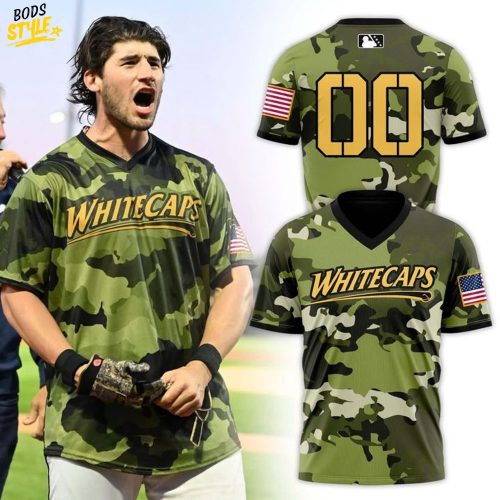 West Michigan Whitecaps Memorial Day Camo Shirt