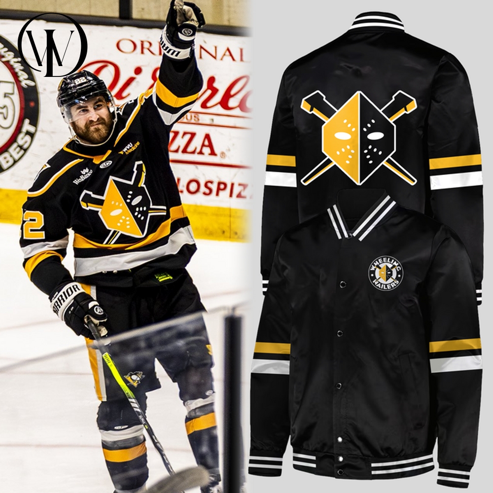 Wheeling Nailers Special New 2025 Black Bomber Jacket Wheeling Nailers Special New 2025 Black Bomber Jacket