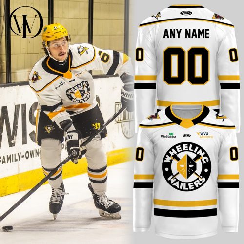 Wheeling Nailers Special New 2025 White Hockey Jersey