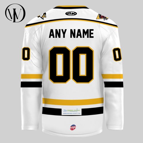 Wheeling Nailers Special New 2025 White Hockey Jersey