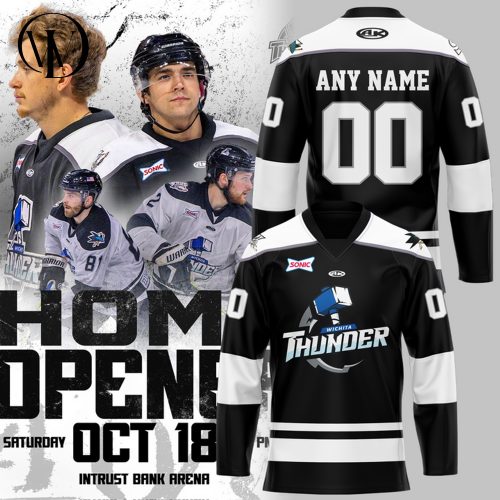 Wichita Thunder Special New 2025 Personalized Hockey Jersey – Black