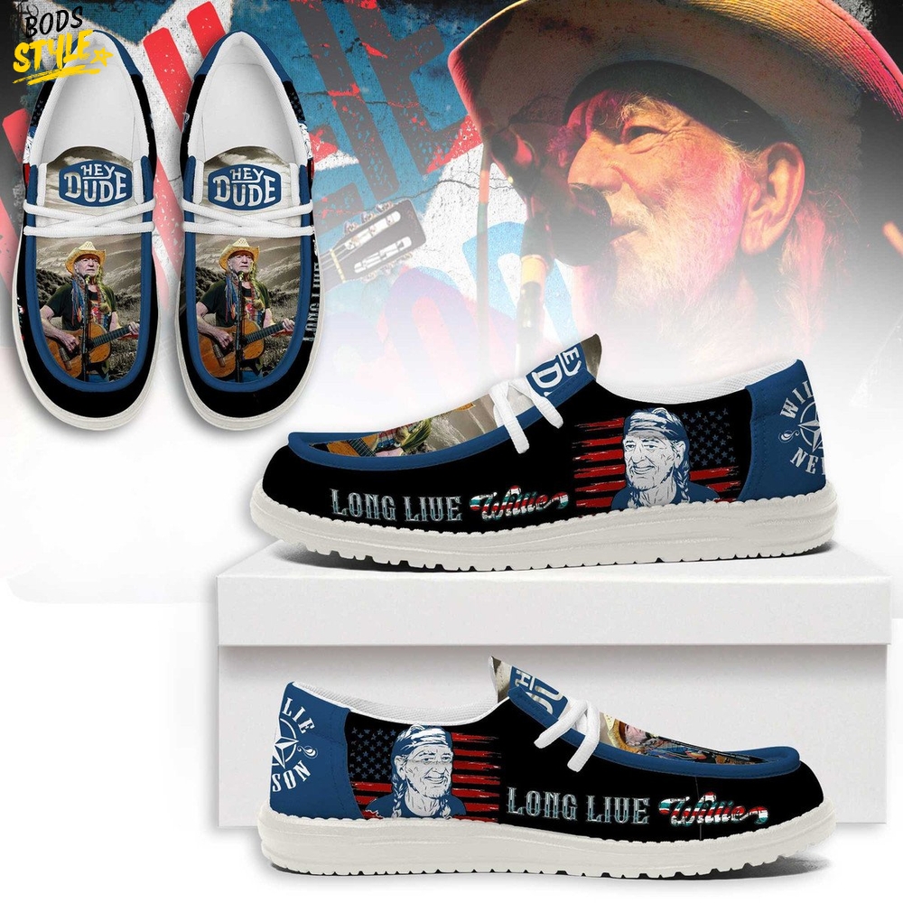 Willie Nelson "Love Live Willie" Special Loafer Shoes Willie Nelson "Love Live Willie" Special Loafer Shoes