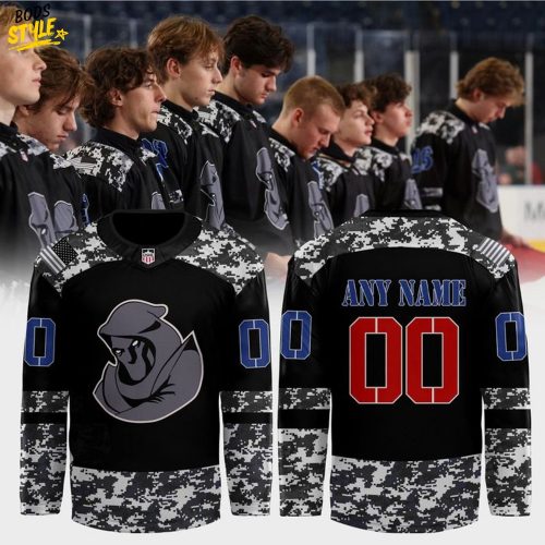 Youngstown Phantoms x Military Appreciation Night Personalized Hockey Jersey