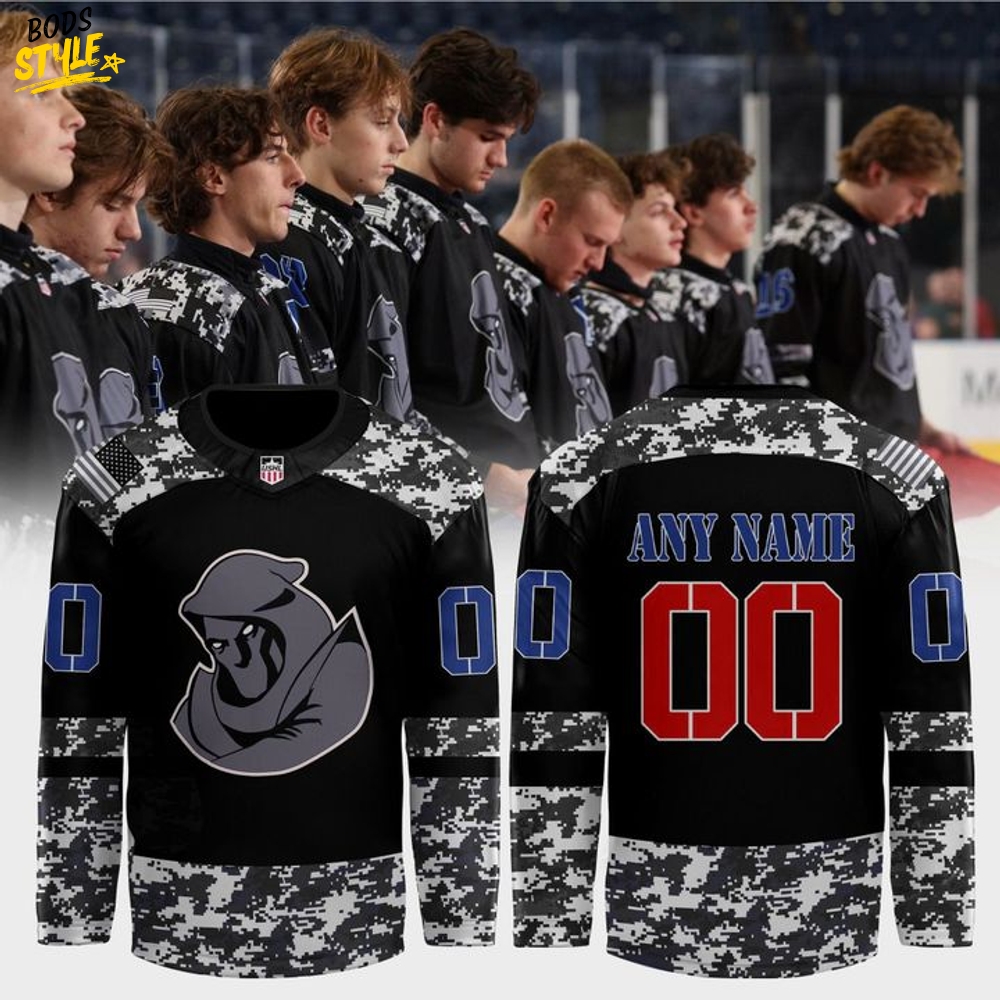 Youngstown Phantoms x Military Appreciation Night Personalized Hockey Jersey Youngstown Phantoms x Military Appreciation Night Personalized Hockey Jersey