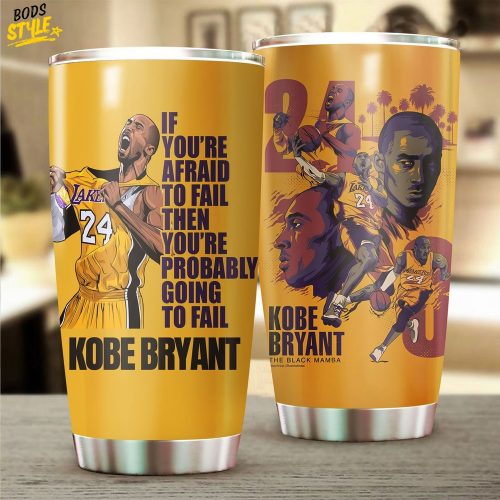 nba kobe bryant los angeles lakers stainless steel tumbler cup