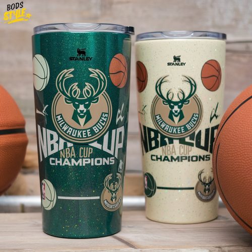 nba milwaukee bucks champions stainless steel tumbler cup