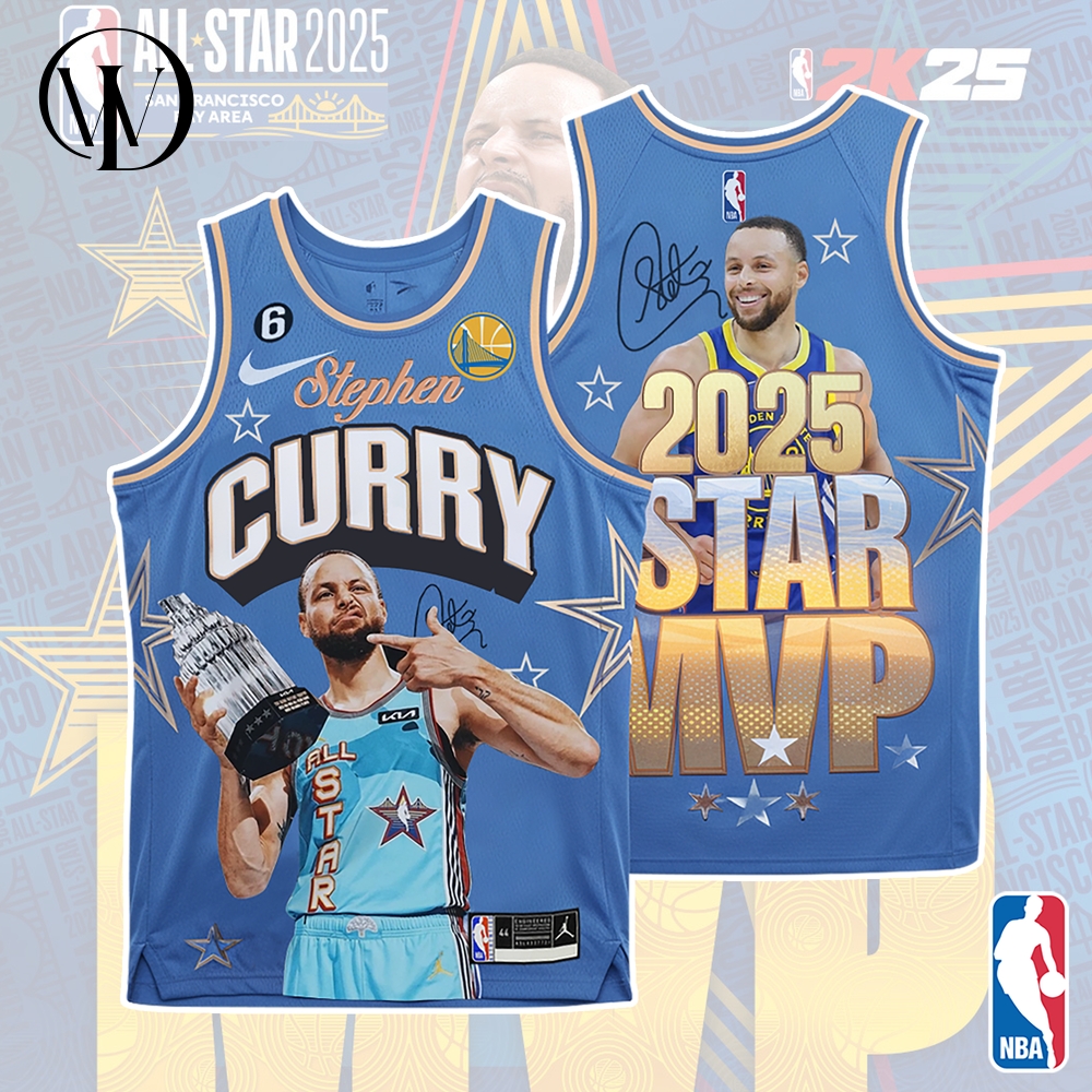 nba stephen curry 2025 all star mvp golden state basketball jersey nba stephen curry 2025 all star mvp golden state basketball jersey