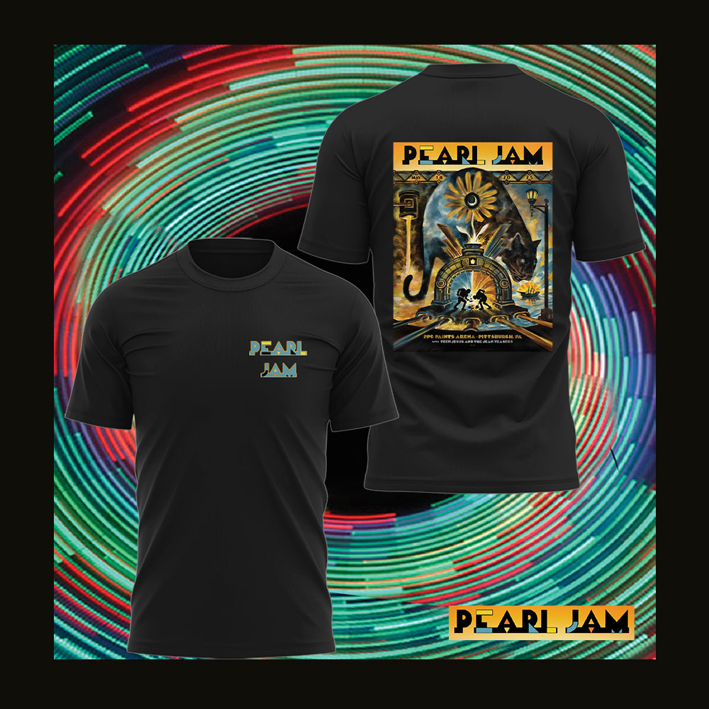 Pearl Jam "Dark Matter Tour" From Pittsburgh Black T-shirt Pearl Jam "Dark Matter Tour" From Pittsburgh Black T-shirt