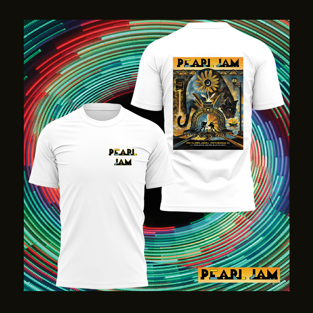 Pearl Jam "Dark Matter Tour" From Pittsburgh White T-shirt Pearl Jam "Dark Matter Tour" From Pittsburgh White T-shirt