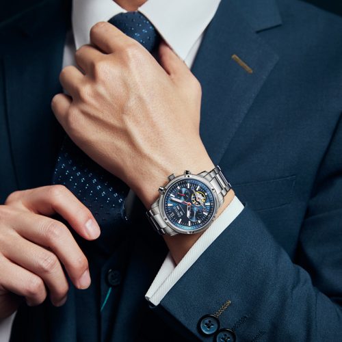Men’s Multi-functional Hollowed Fashion Watch