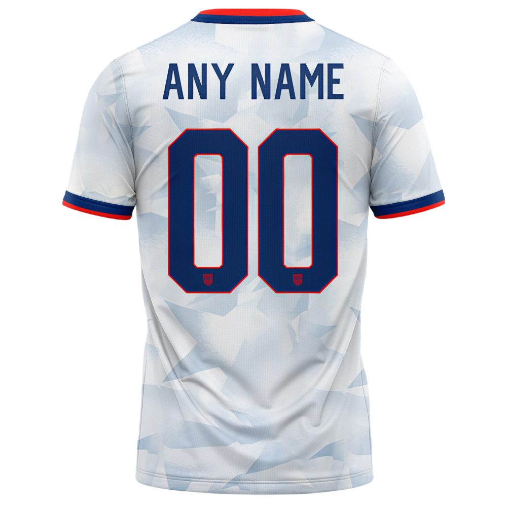 USA 2025 Personalized Brilliant Home Stadium Soccer Jersey