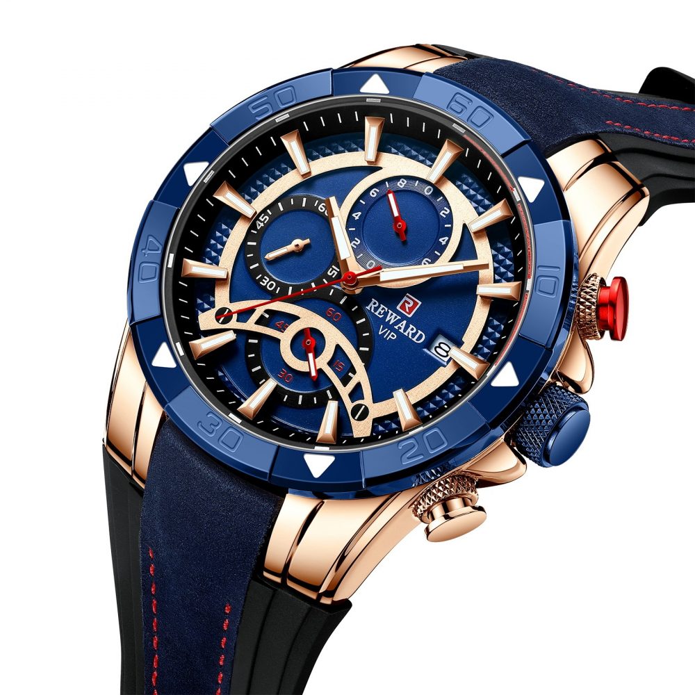 Men’s Watch Calendar Watch Tape Quartz Watch Six-pin Watch Business Men’s Watch