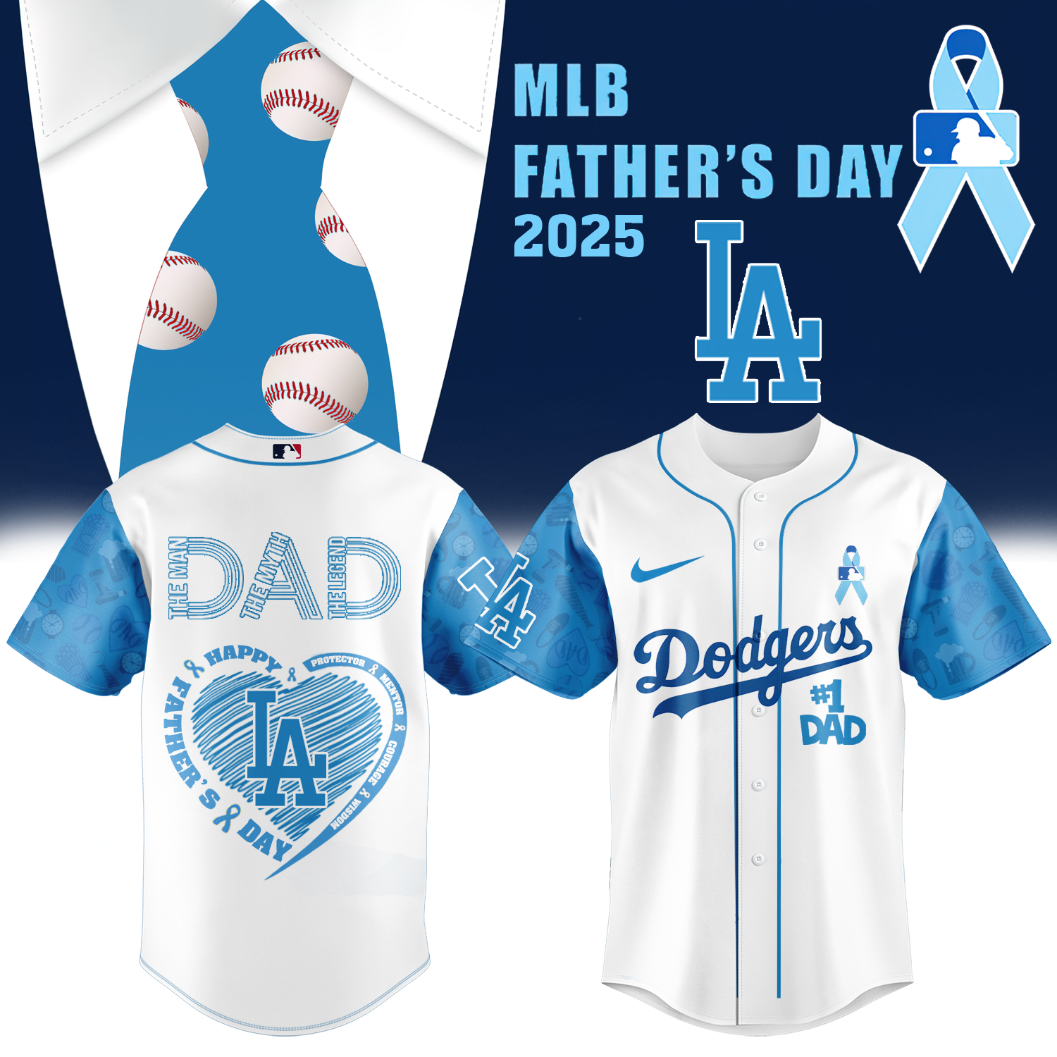 Los Angeles Dodgers x FatherâÂÂs Day 2025 Jersey Los Angeles Dodgers x FatherâÂÂs Day 2025 Jersey