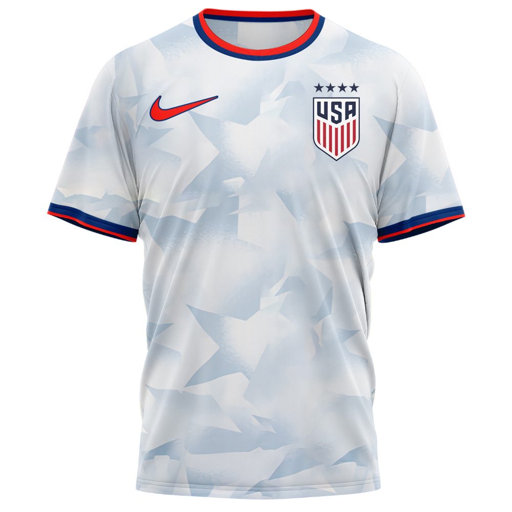 USA 2025 Personalized Brilliant Home Stadium Soccer Jersey