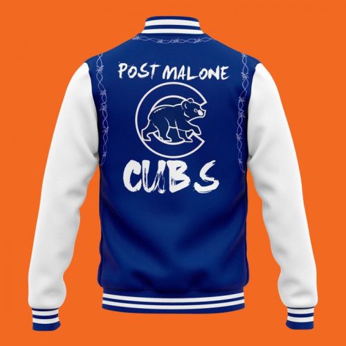 Chicago Cubs x 2025 Post Malone Wrigley Field Concert “The Big Ass Stadium Tour” Special Baseball Jacket