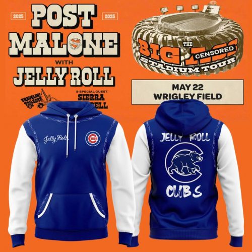 Chicago Cubs x 2025 Jelly Roll Wrigley Field Concert “The Big Ass Stadium Tour” Special Hoodie